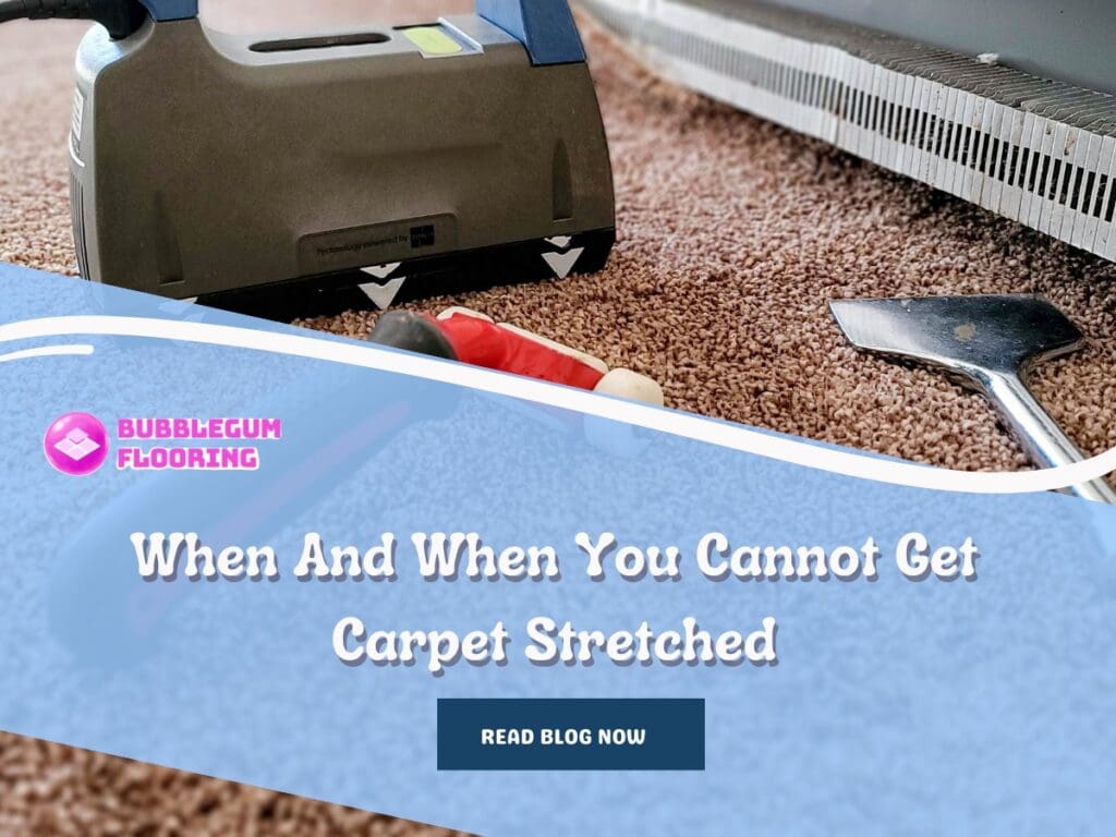 When And When You Cannot Get Carpet Stretched is the Front Page Headline Title